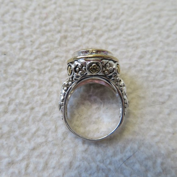 Sterling Pink Swarovski Ring - Picture 3 of 8